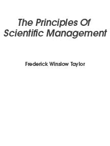 The Principles of Scientific Management